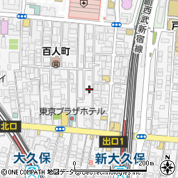 東京都新宿区百人町2丁目11-19周辺の地図