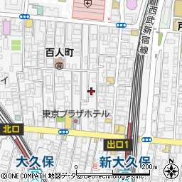 東京都新宿区百人町2丁目11-11周辺の地図