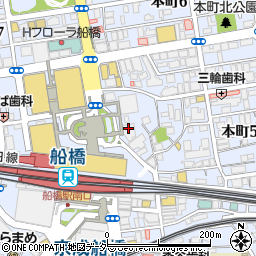 京葉学院　船橋校周辺の地図