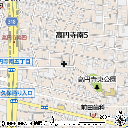 カギの２４時間救急車久我山・浜田山・西荻北周辺の地図