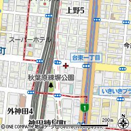 蔵前橋通パーキングメーター１周辺の地図