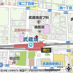 みずほ銀行武蔵境駅北口第一 ＡＴＭ周辺の地図
