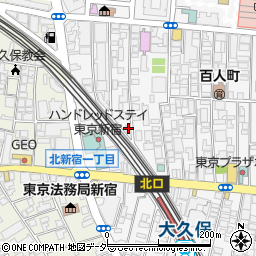 東京都新宿区百人町2丁目24-32周辺の地図