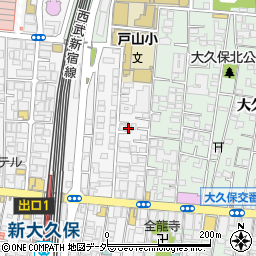 東京都新宿区百人町2丁目1-13周辺の地図