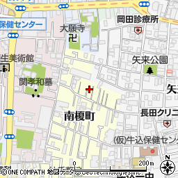 東京都新宿区南榎町15周辺の地図