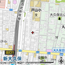 東京都新宿区百人町2丁目1-14周辺の地図