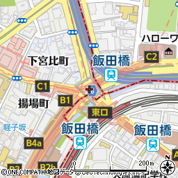 飯田橋周辺の地図