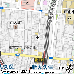 東京都新宿区百人町2丁目9-12周辺の地図