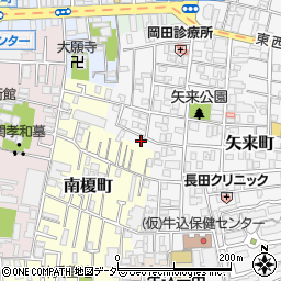 東京都新宿区矢来町19周辺の地図