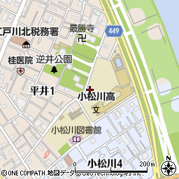 松葉会館周辺の地図