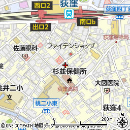 ファミリーマート荻窪五丁目店周辺の地図