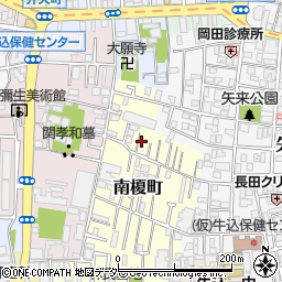 東京都新宿区南榎町13周辺の地図