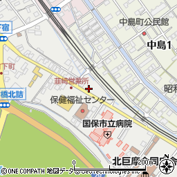 甲府韮崎線周辺の地図