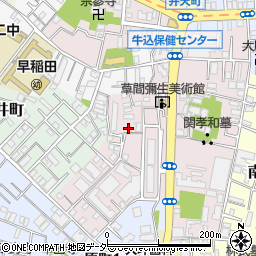 東京都新宿区弁天町155周辺の地図