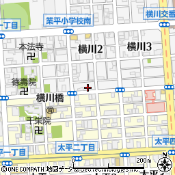 クリーンランドリー横川店周辺の地図