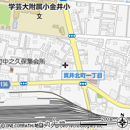 セブンイレブン小金井貫井北町１丁目店周辺の地図