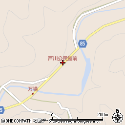 戸川公民館前周辺の地図