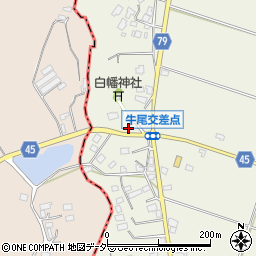 千葉県香取郡多古町牛尾239周辺の地図