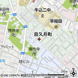 東京都新宿区喜久井町28周辺の地図