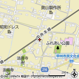 山梨県甲州市塩山上塩後353周辺の地図