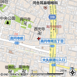ガラス屋さん２４　東京都・杉並区店周辺の地図