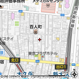 東京都新宿区百人町2丁目17-19周辺の地図