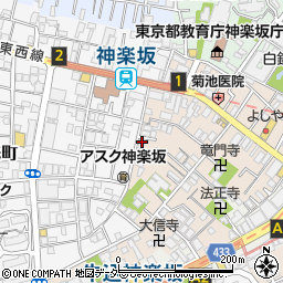 東京都新宿区横寺町29周辺の地図