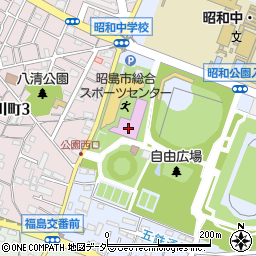 昭島市総合スポーツセンター周辺の地図