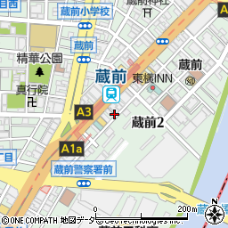 東京都台東区蔵前周辺の地図