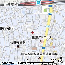 東京都杉並区阿佐谷南3丁目33周辺の地図
