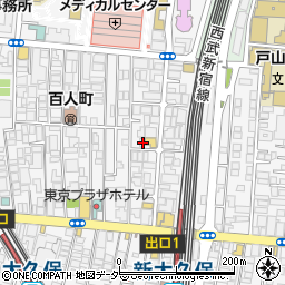 東京都新宿区百人町2丁目8-2周辺の地図