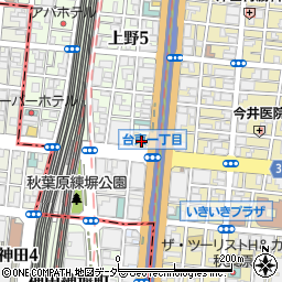 ローソン上野五丁目昭和通店周辺の地図