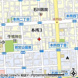 倉田硝子店周辺の地図