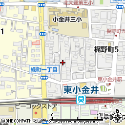 東京都小金井市梶野町5丁目5-8周辺の地図