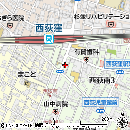 横綱三四郎Neo 西荻窪店周辺の地図