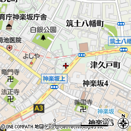 東京都新宿区白銀町1-15周辺の地図