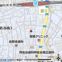 東京都杉並区阿佐谷南3丁目33-22周辺の地図