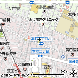 目利きの鮮魚×季節の日本酒 あめんぼ 国分寺店周辺の地図
