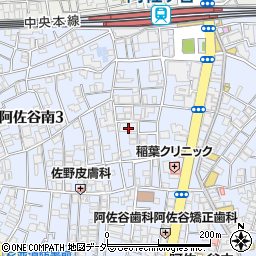 東京都杉並区阿佐谷南3丁目33-10周辺の地図