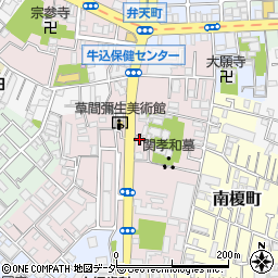 東京都新宿区弁天町98周辺の地図