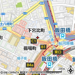 東京都新宿区下宮比町2-3周辺の地図