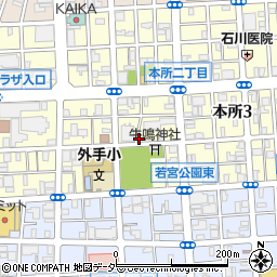 東野数珠店周辺の地図