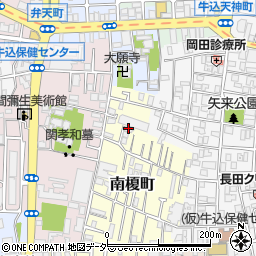 東京都新宿区南榎町5周辺の地図