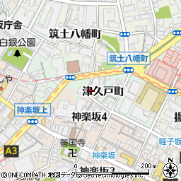 神楽坂　春波周辺の地図