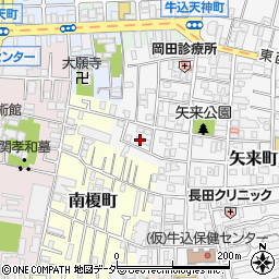 東京都新宿区矢来町21周辺の地図