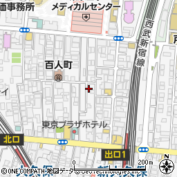 東京都新宿区百人町2丁目11-14周辺の地図