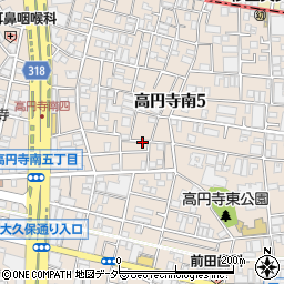 武田邸_高円寺南5丁目駐車場周辺の地図
