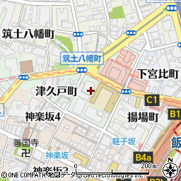 東京都新宿区津久戸町周辺の地図