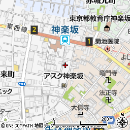東京都新宿区矢来町100周辺の地図