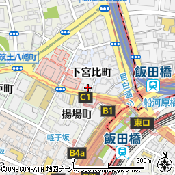 東京都新宿区下宮比町3-1周辺の地図